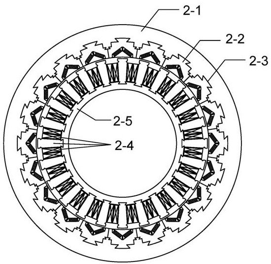 A variable branch modular permanent magnet built-in external rotor hub motor for electric vehicles