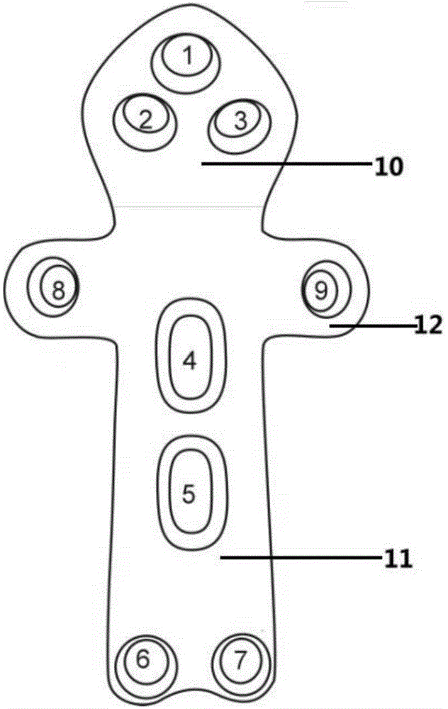 Anterior cervical approach slope fixing device