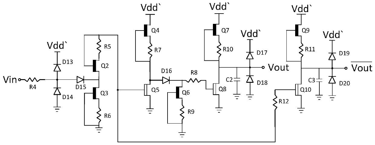 Single-chip numerical control attenuator chip driven by single voltage and positive voltage
