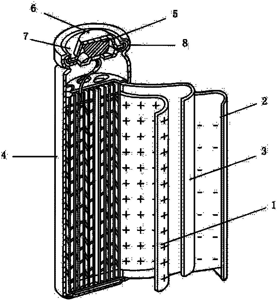 Nickel-hydrogen battery capable of being used in low-temperature environment and preparation method thereof