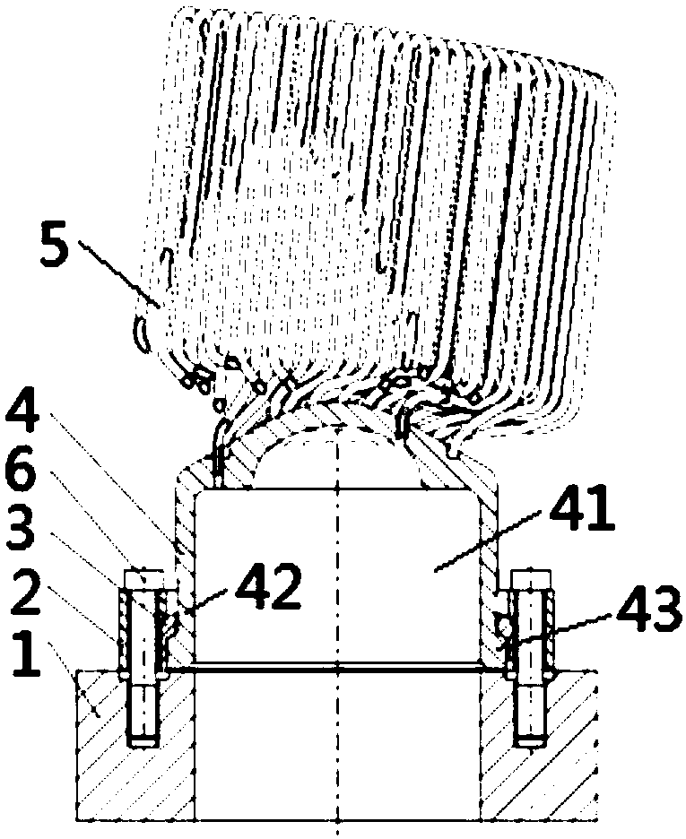 Arrangement structure for heater for Stirling engine and mounting method