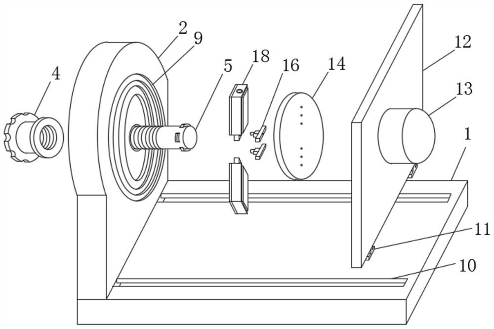 A saw blade surface treatment device with a positioning structure