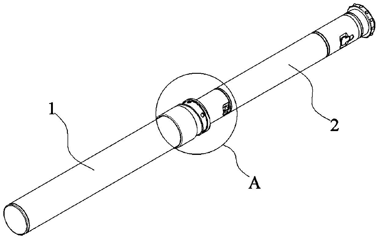 Telescopic sliding ball unlocking tactical baton