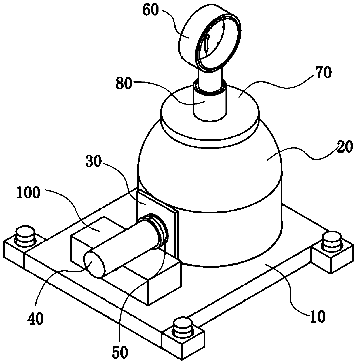 Product suction detection structure for automatic dust collector detection line