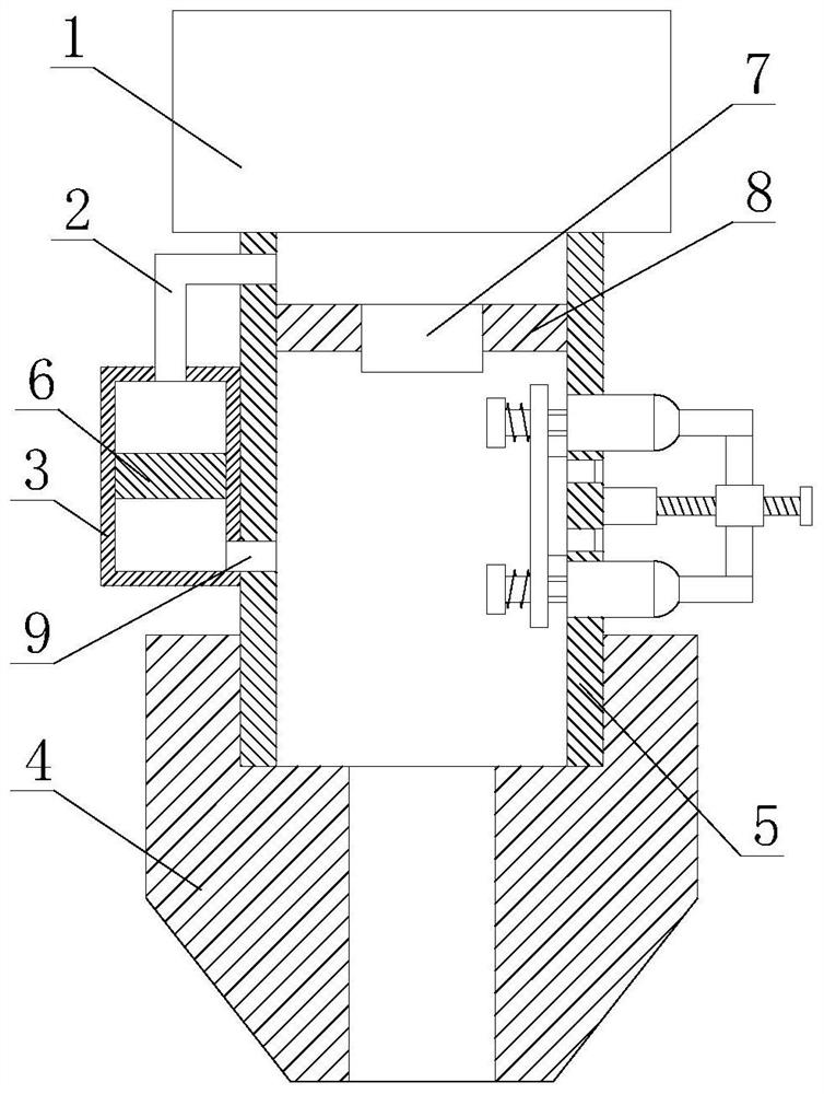 A dust-removing type chip sorting device with voltage stabilizing function