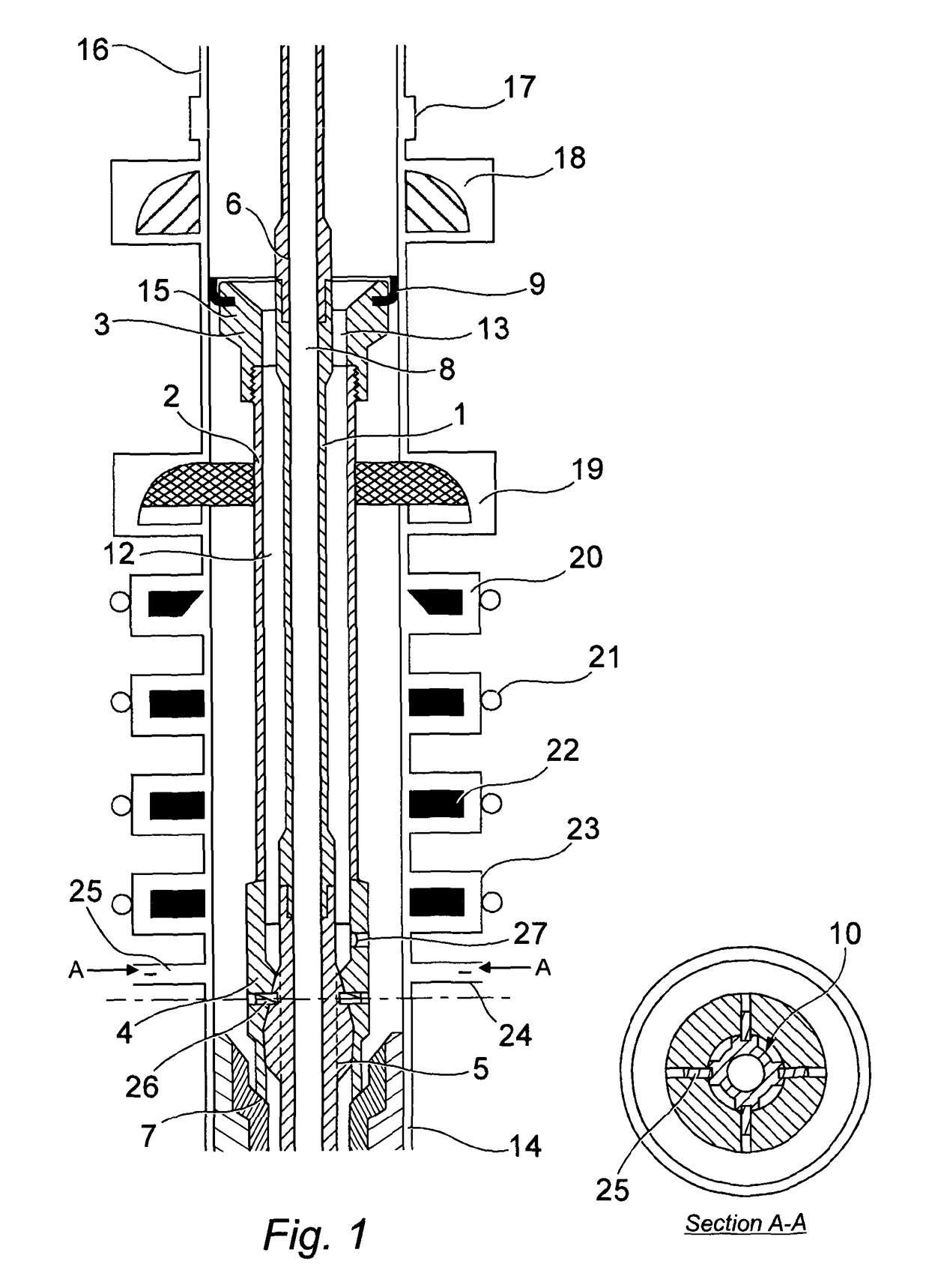 Retrievable subsea device and method
