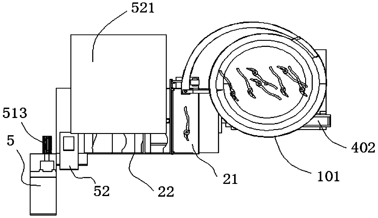 An automatic continuous processing machine tool capable of milling the special-shaped outer arc structure of the pliers head