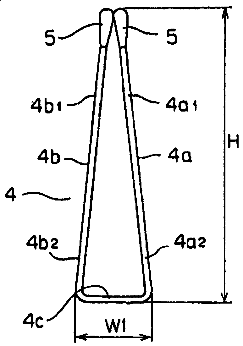 Bra and thread-like core material for same