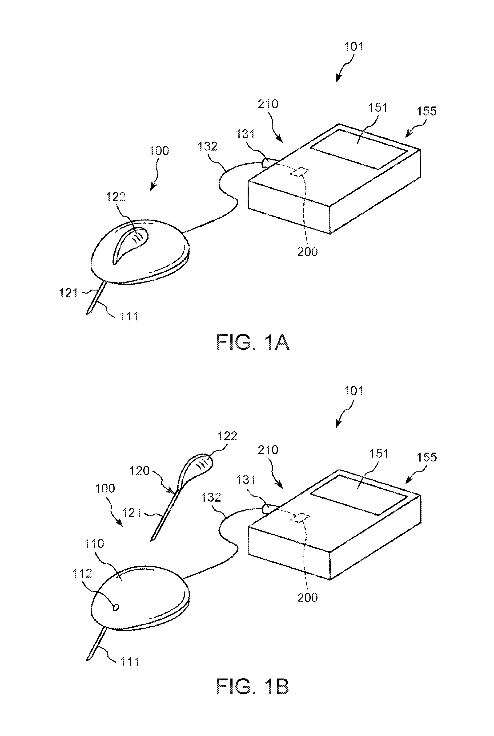 Detection method using detection element, detection element, measurement device, and insulin supply device