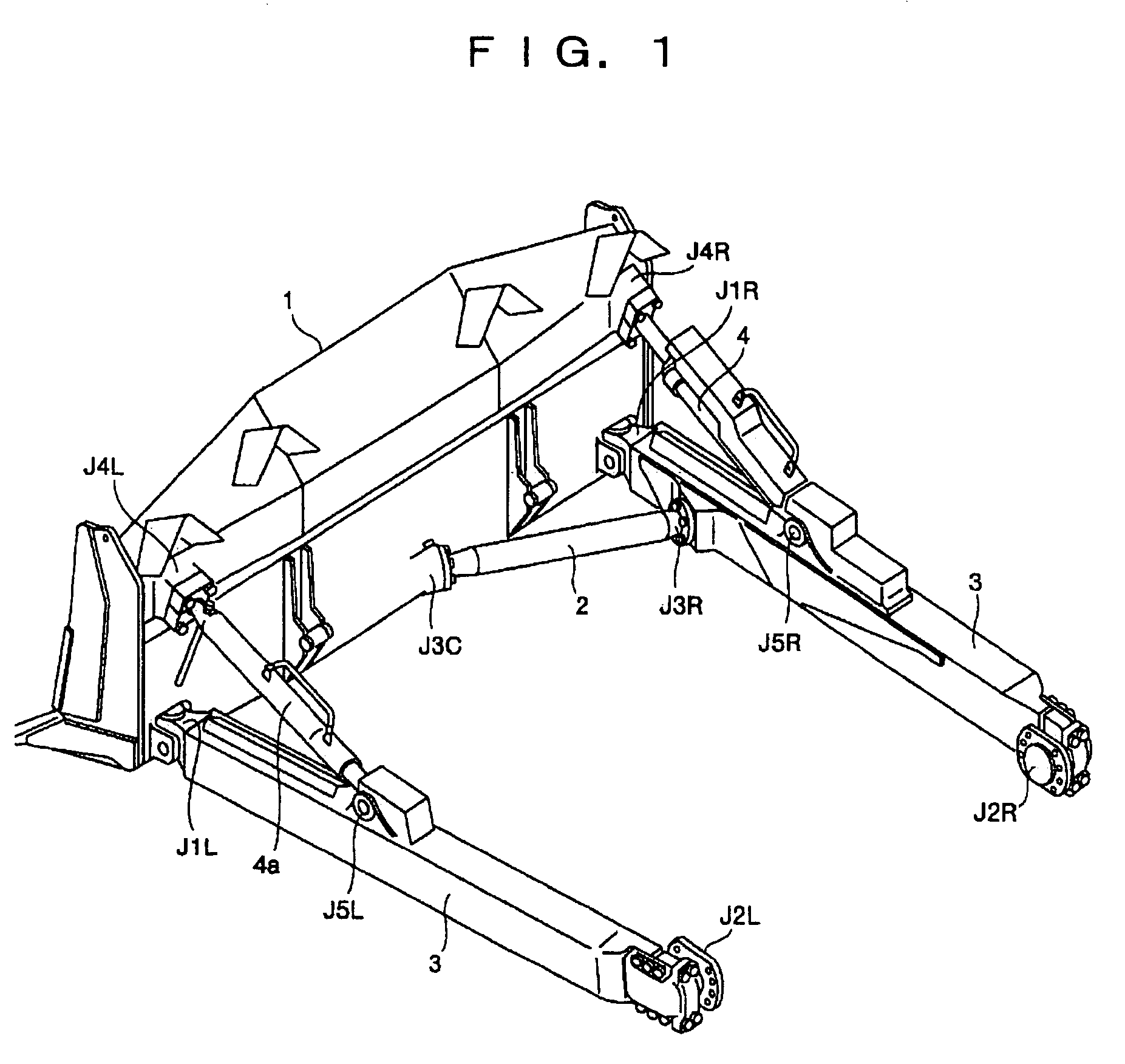 Blade mounting structure of bulldozer
