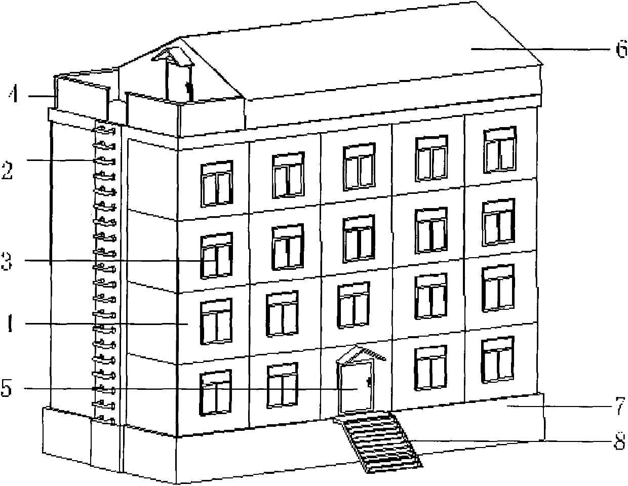 Wall type radome manufacturing method