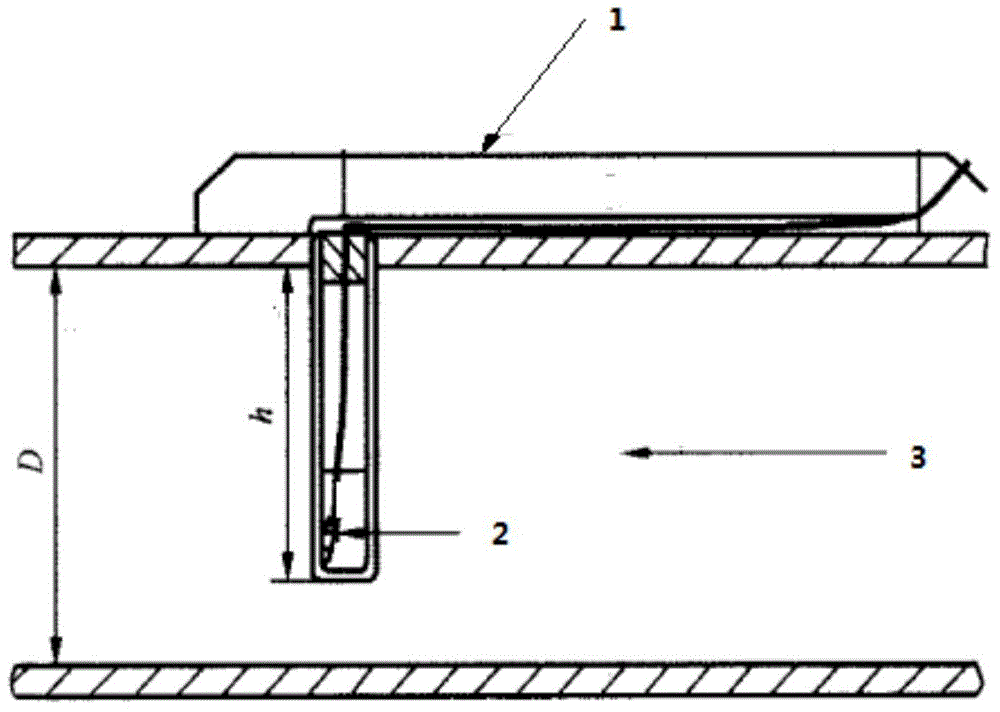 Method for testing temperature difference by surface-mounting temperature measuring element on wall of pipe