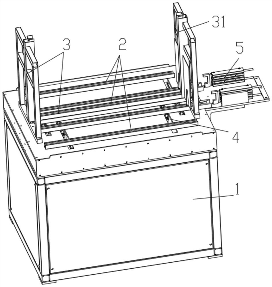 Storage mechanism of soft bag nozzle pressing machine