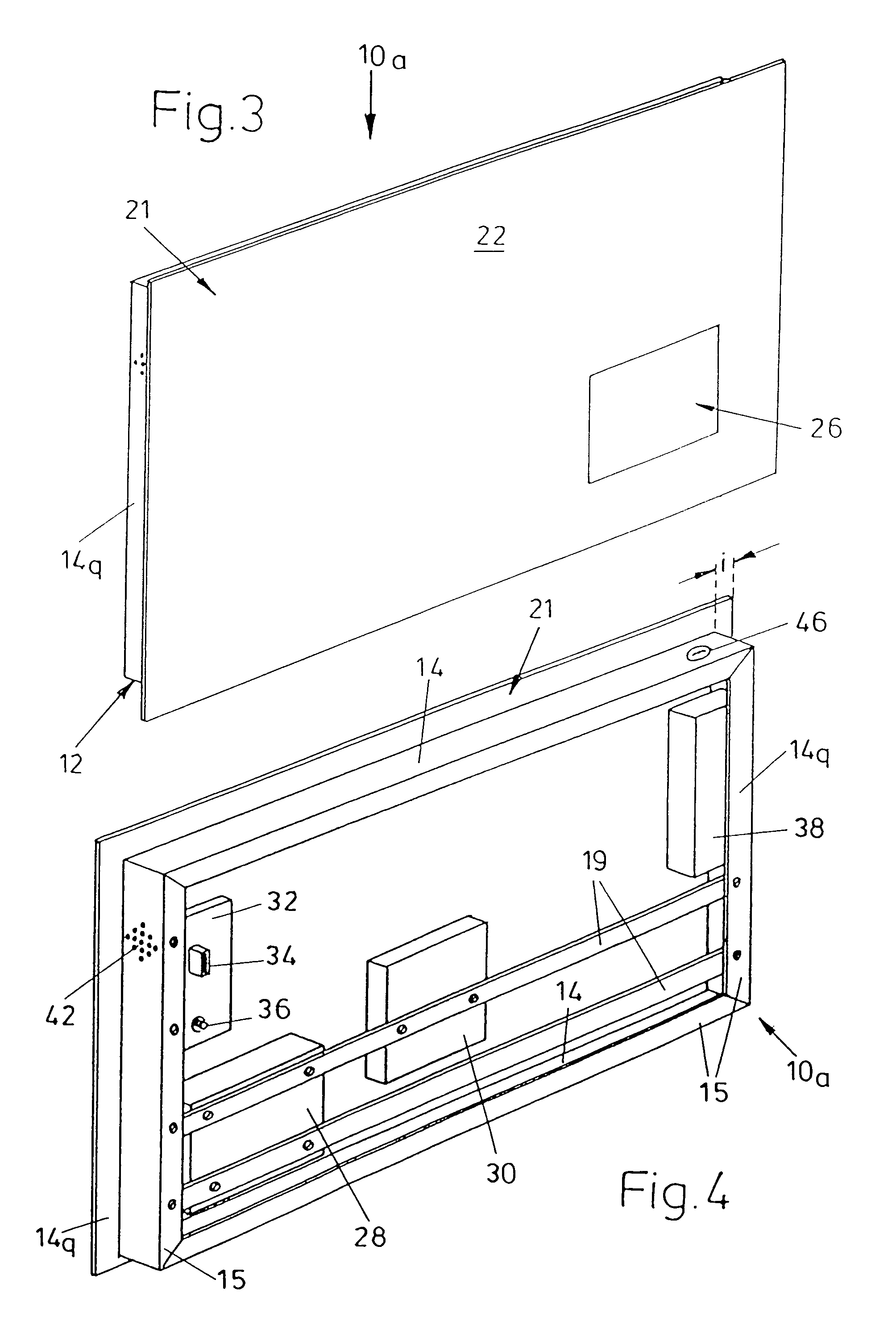 Mirror having a portion in the form of an information provider