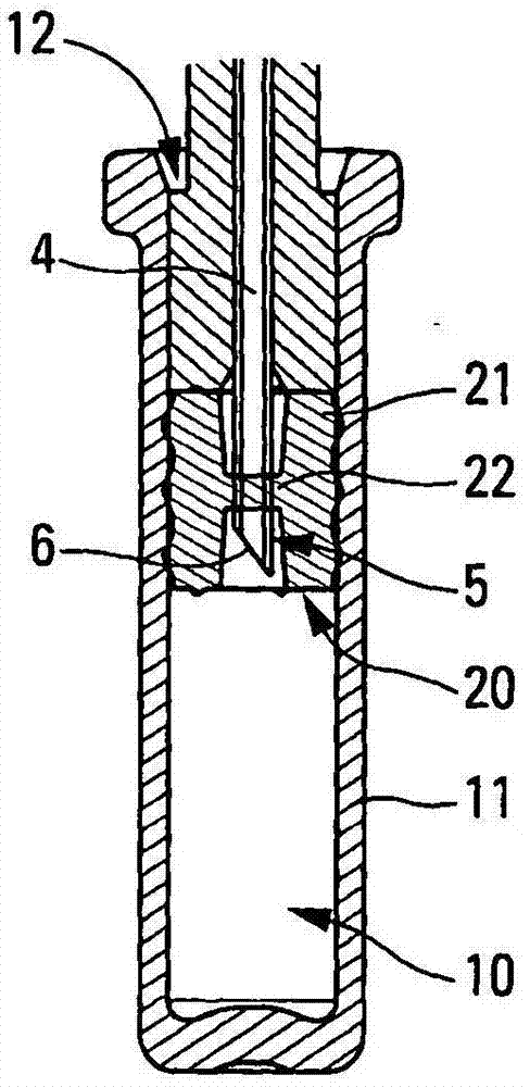 Cannula for a device for dispensing a fluid product