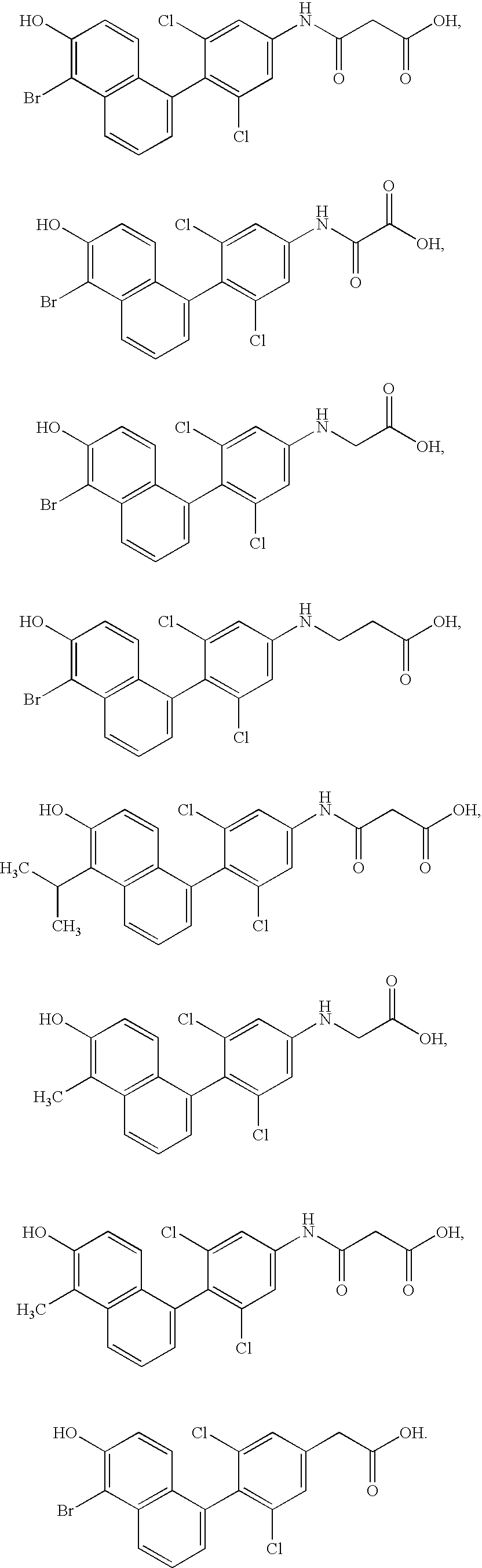 Phenyl naphthol ligands for thyroid hormone receptor