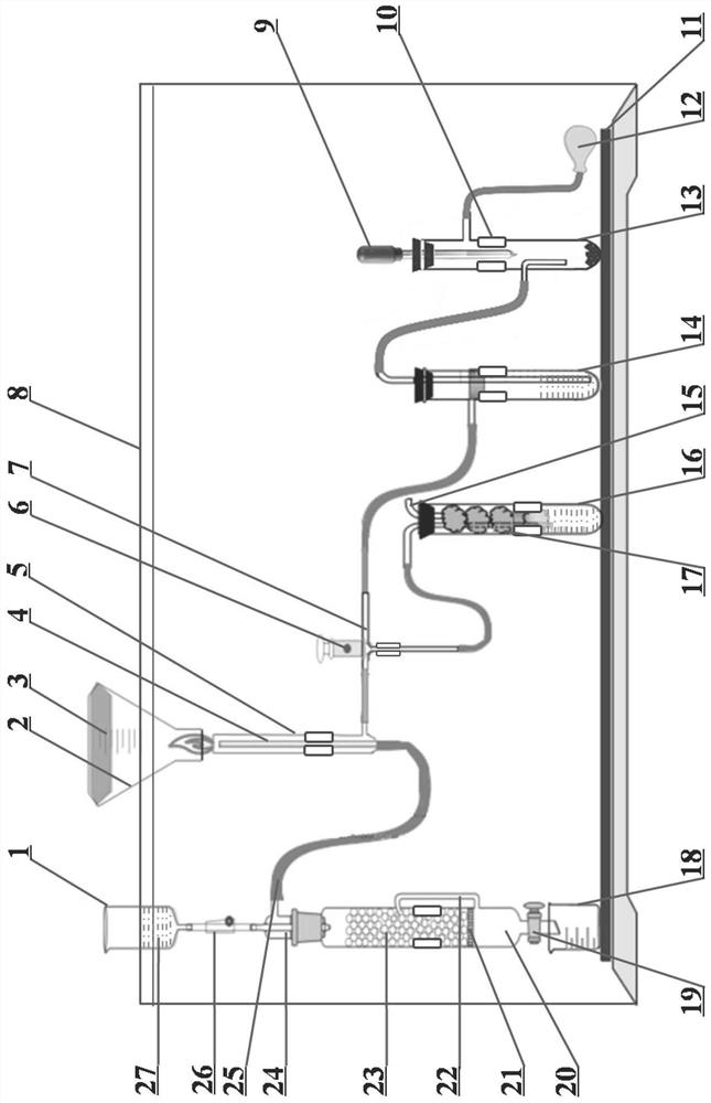 Integrated experimental device and method for combustion of hydrogen in chlorine