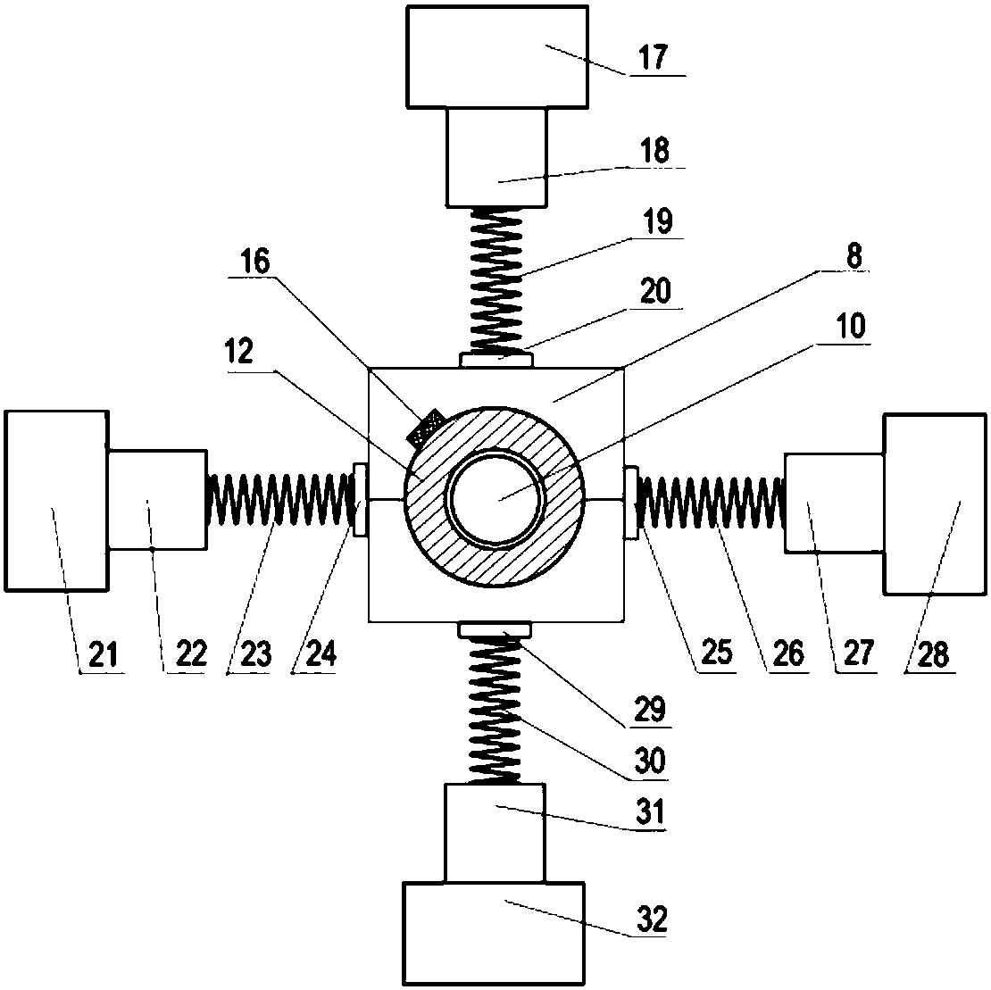 Bearing test device for applying radial alternating load based on synchronous belt drive mechanism
