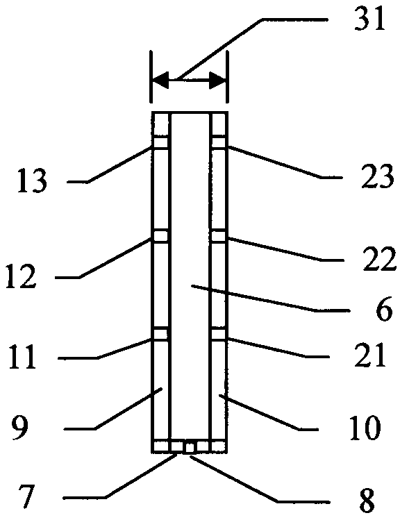 Double-sealed diversion column cultivation pot