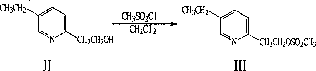 Preparation method of 5-[4-[2-(5-ethyl-2-pyridine)ethoxy] benzylidene]-2,4thiazolidine diketone