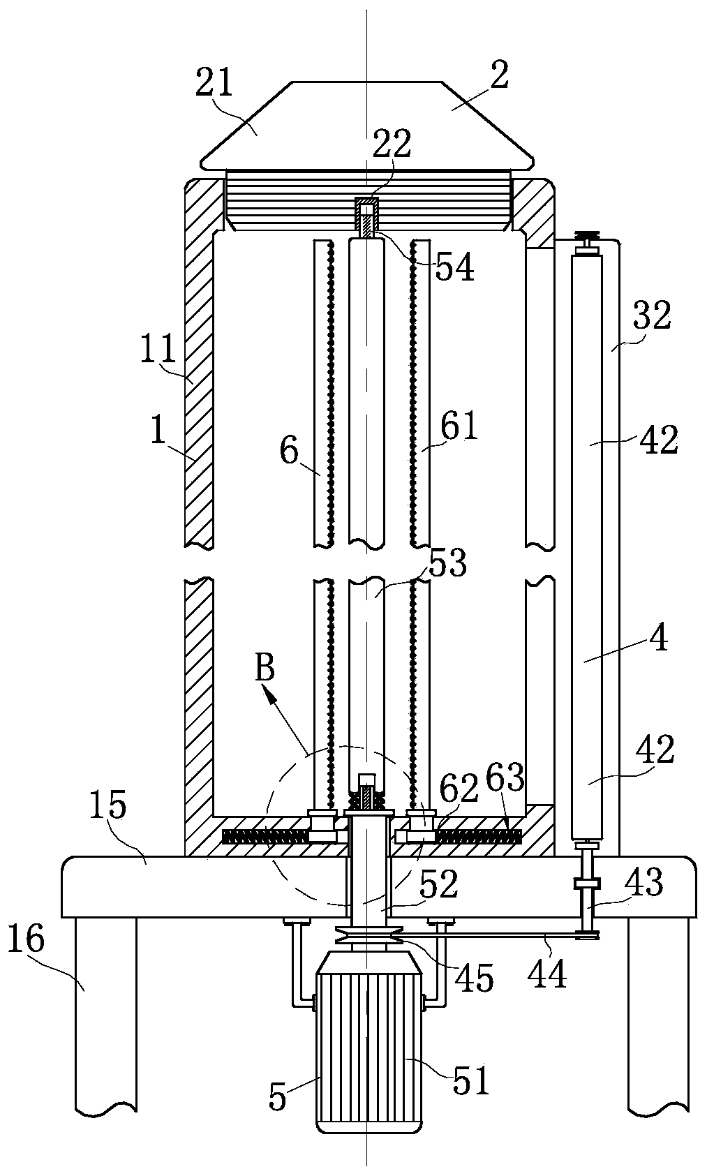 Yarn rolling device capable of preventing yarn from loosening