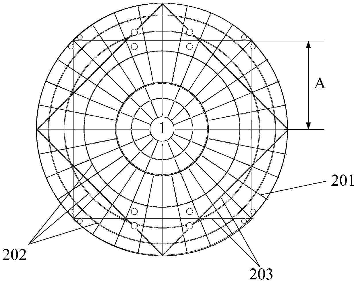 Magnesium alloy satellite antenna reflecting surface