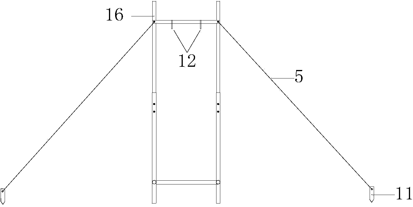 Suspended type concrete pouring chuting device