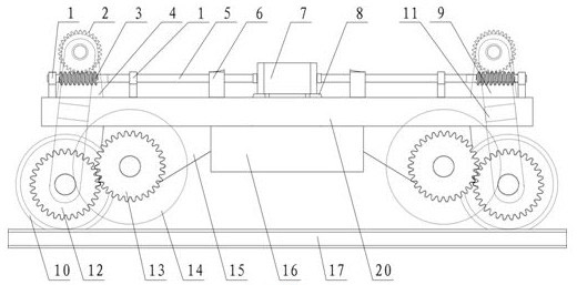 Improved pure electric highway-railway dual-purpose vehicle