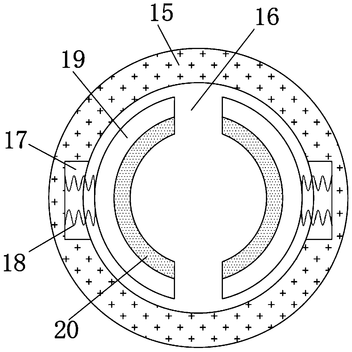 Grinding and polishing device for rear cases of electronic watches