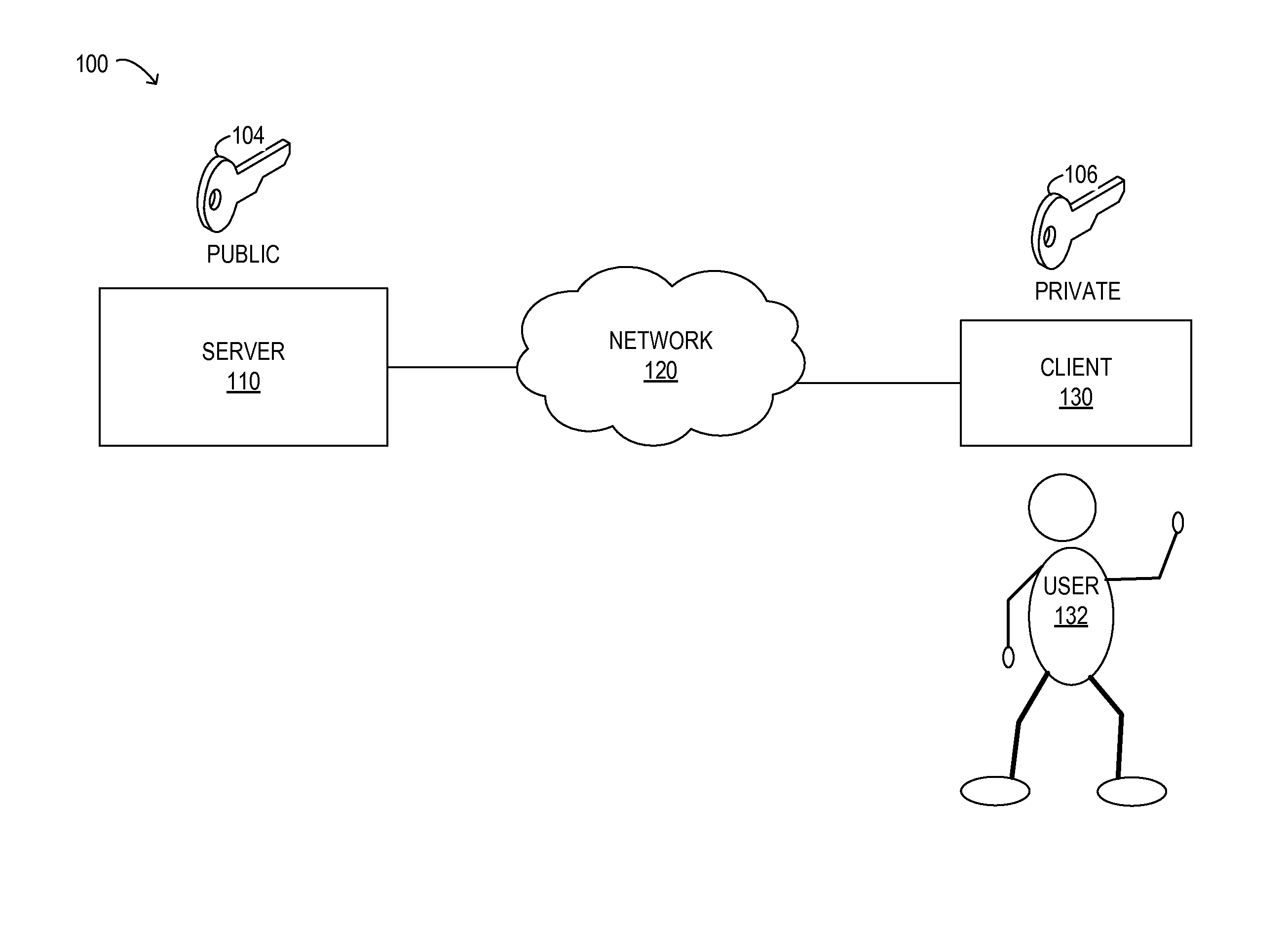 Access credentials using biometrically generated public/private key ...