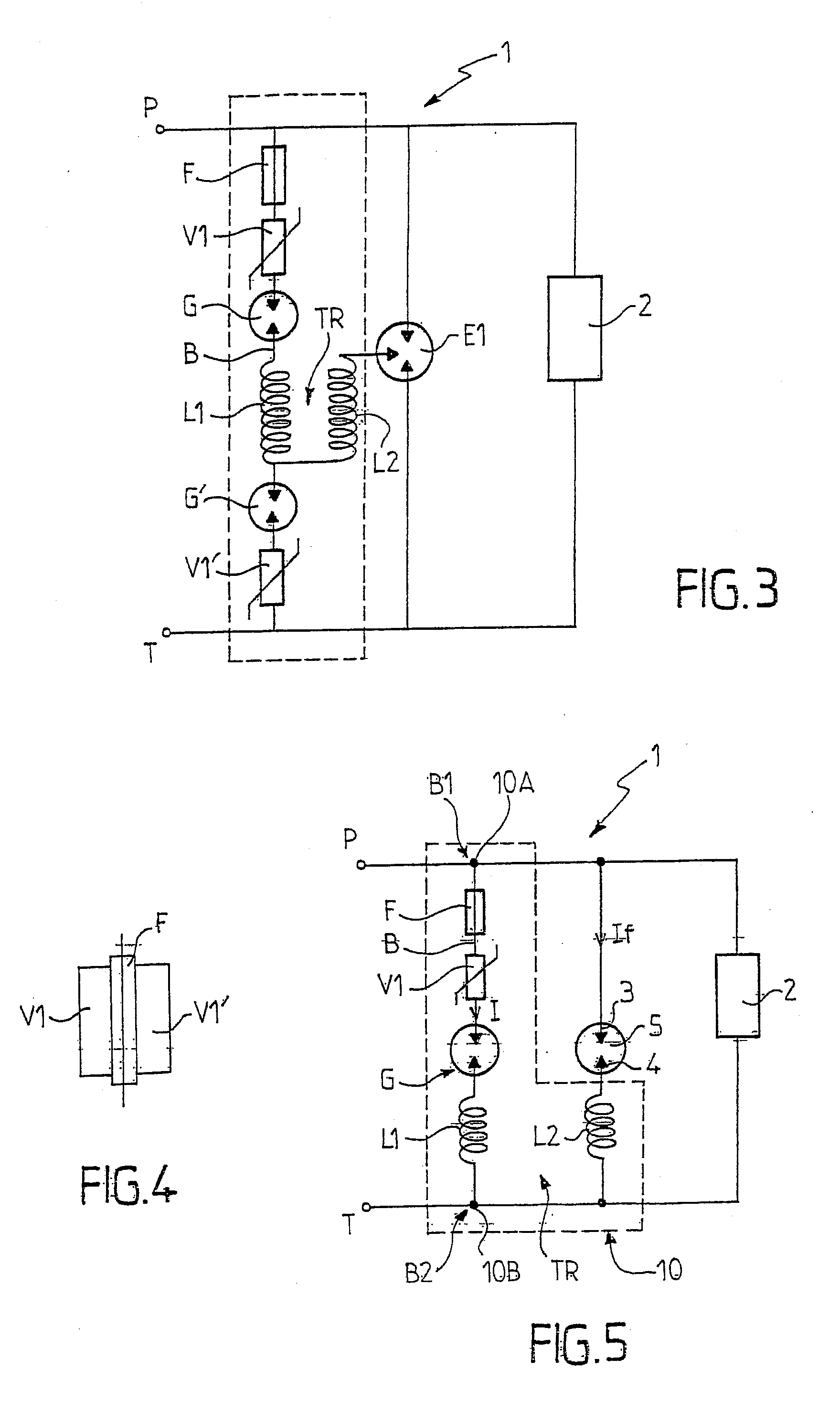 Overvoltage protection device with improved leakage-current-interrupting capacity