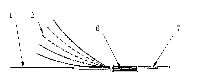 Artificial cochlear implant device adopting multi-point loop electrode outside cochlea