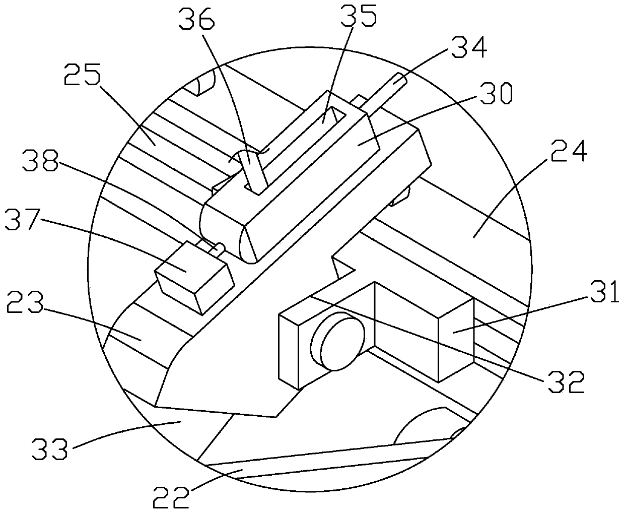 Welding device for hardware fitting production