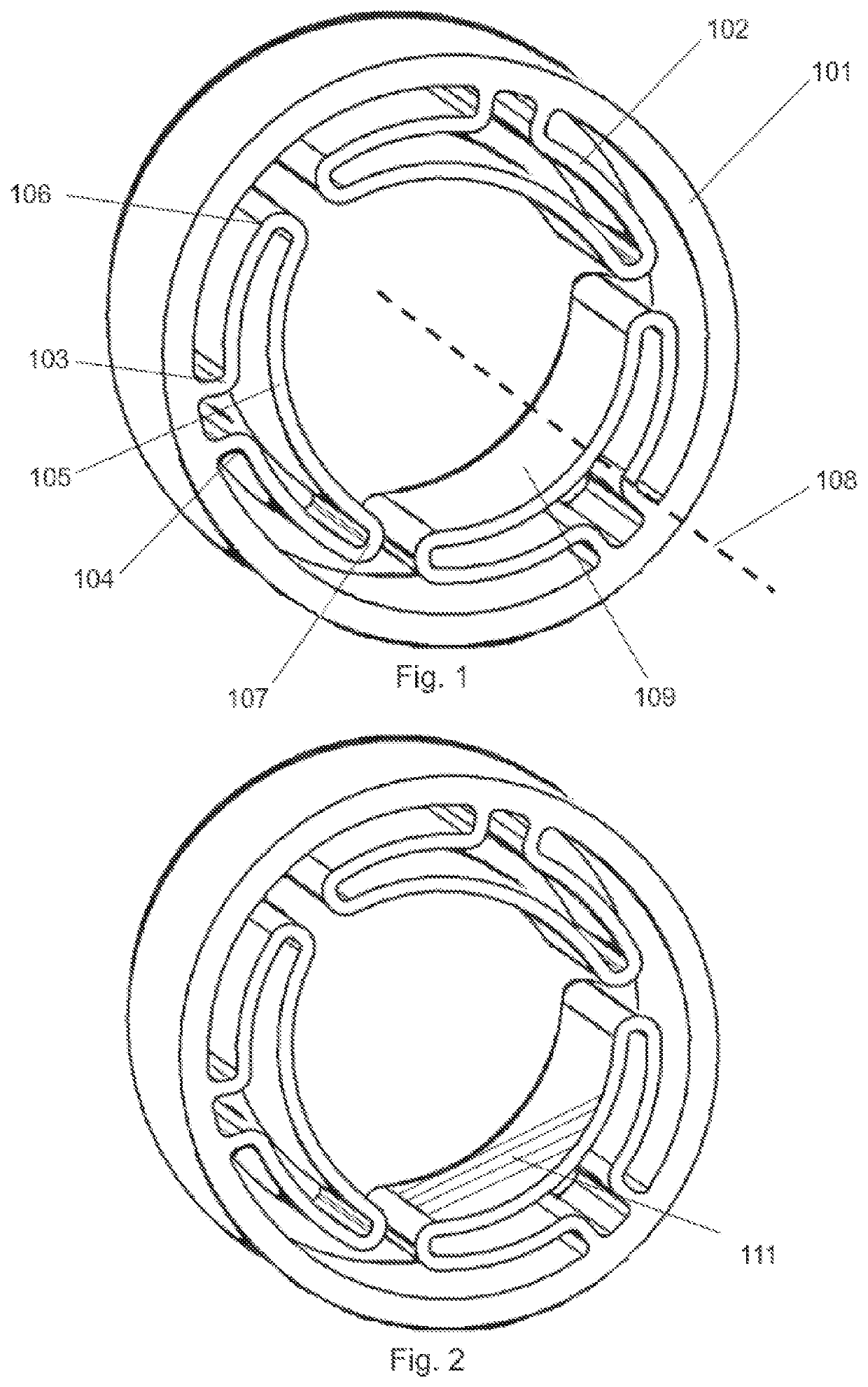 Spring contact ring