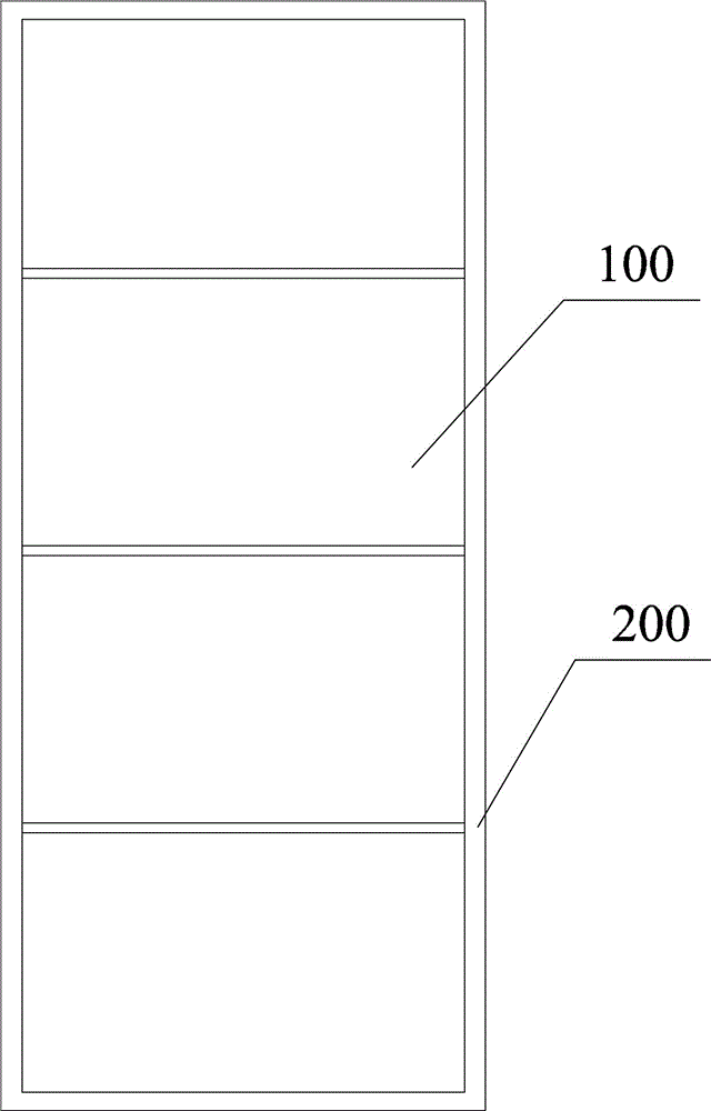 Composite panel of cabinet door, manufacturing method of composite panel and wardrobe
