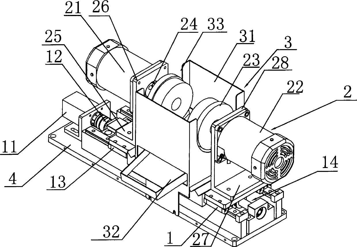 Automatic deburring mechanism for magnetic shoe automatic deburring system