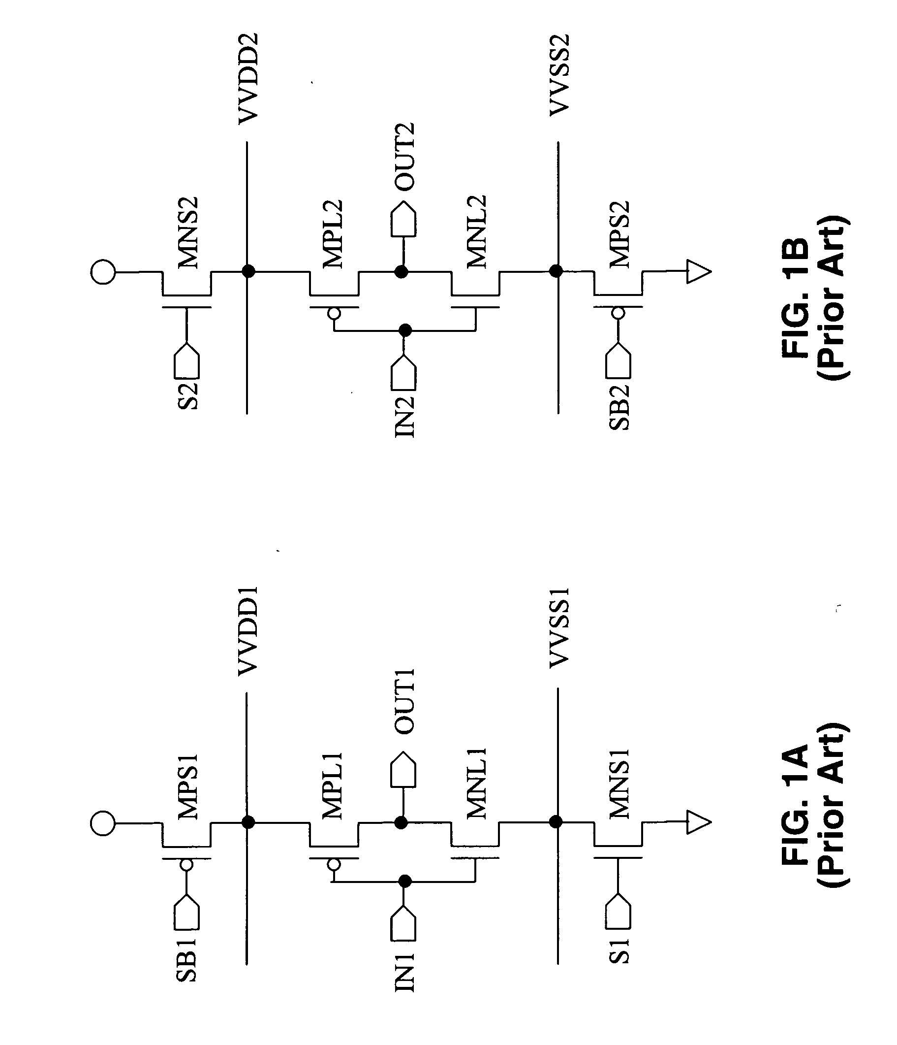 Source transistor configurations and control methods