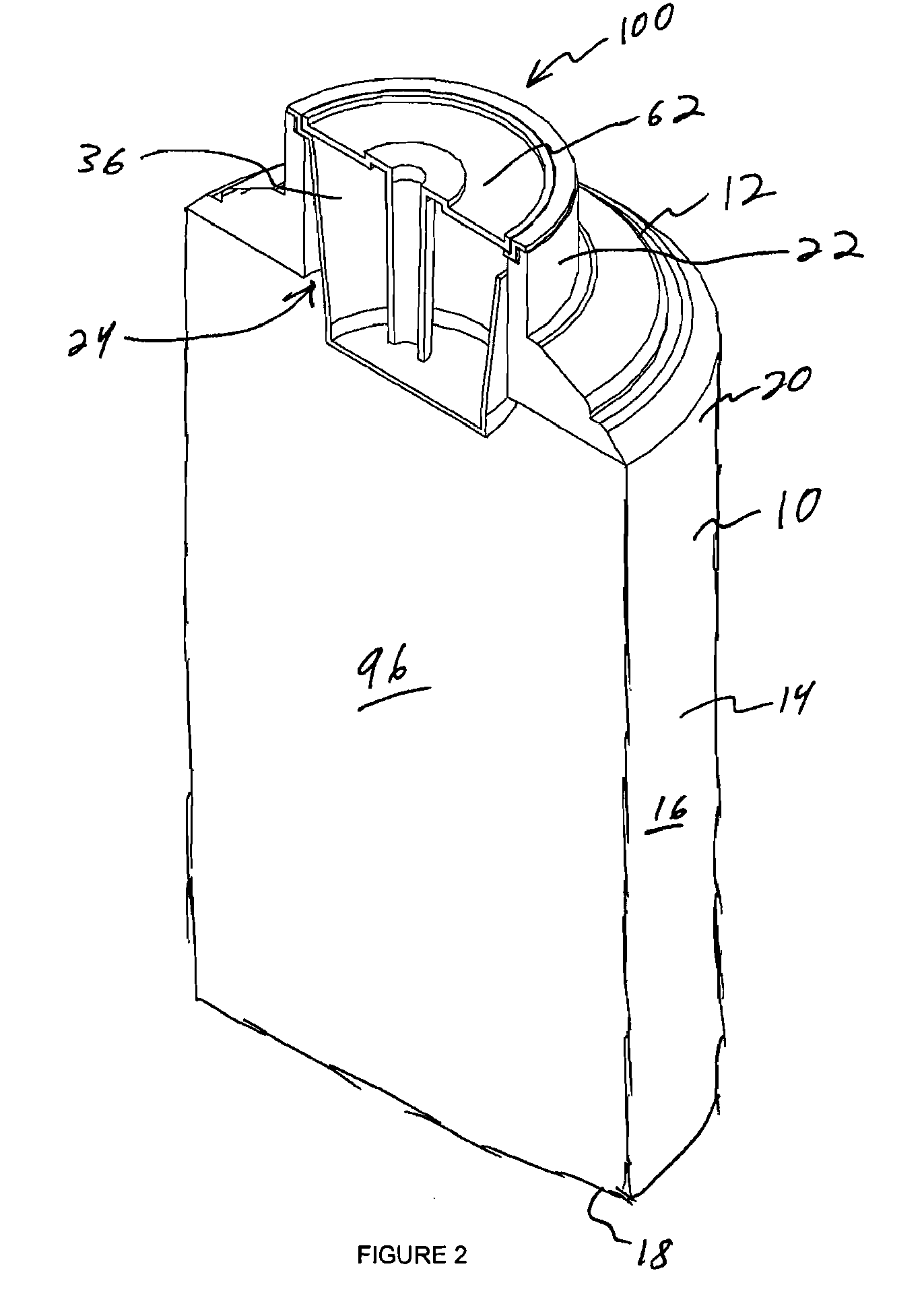 Inverted dispenser fitment