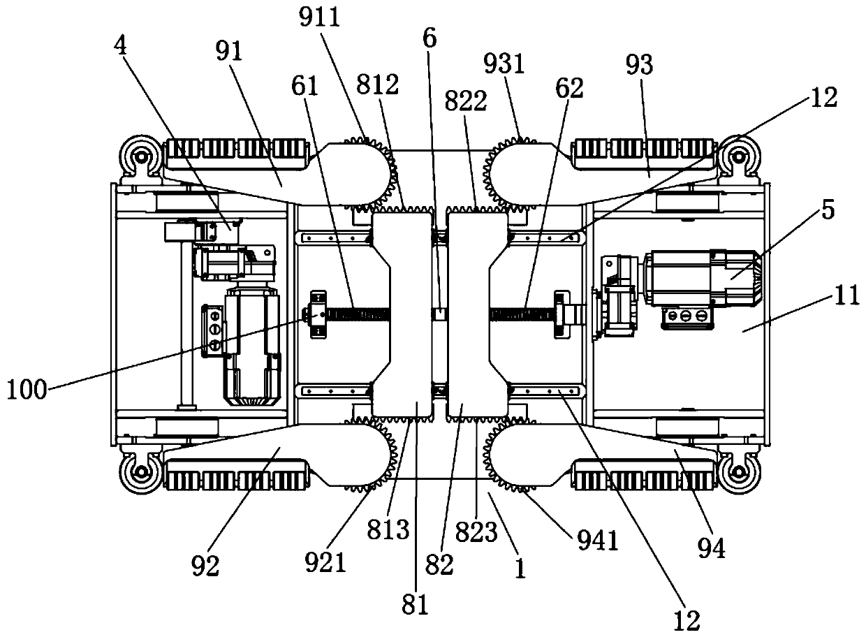 Clamping arm mechanism and vehicle carrier comprising clamping arm mechanism