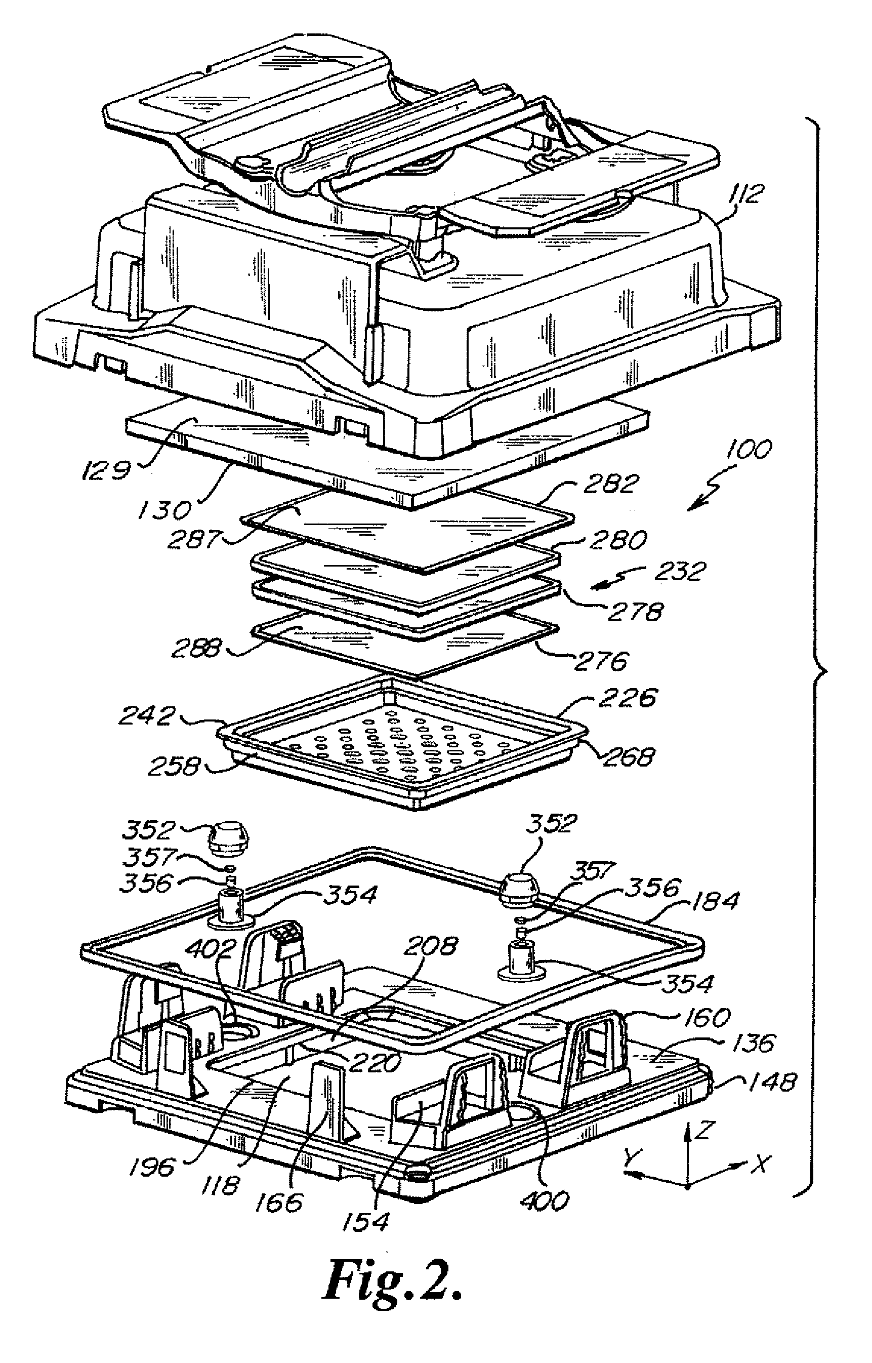 Purge system for a substrate container