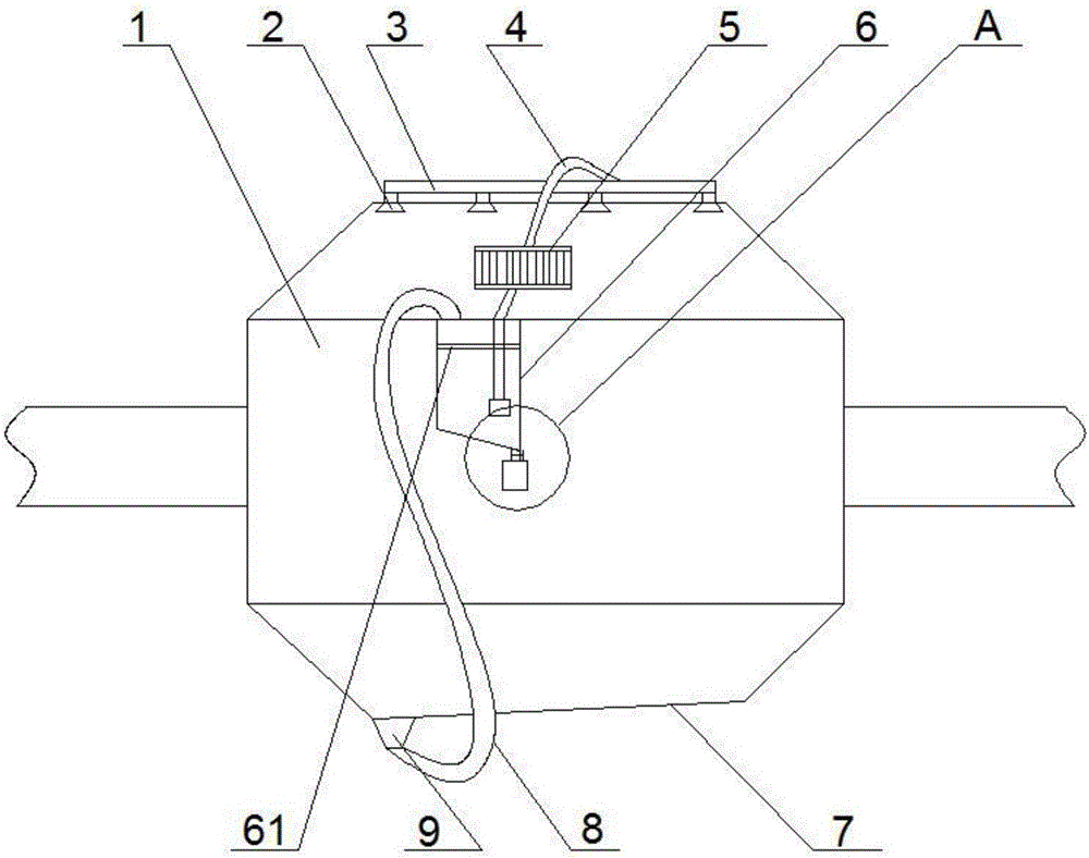 Lubricating oil recycling device of automobile gearbox