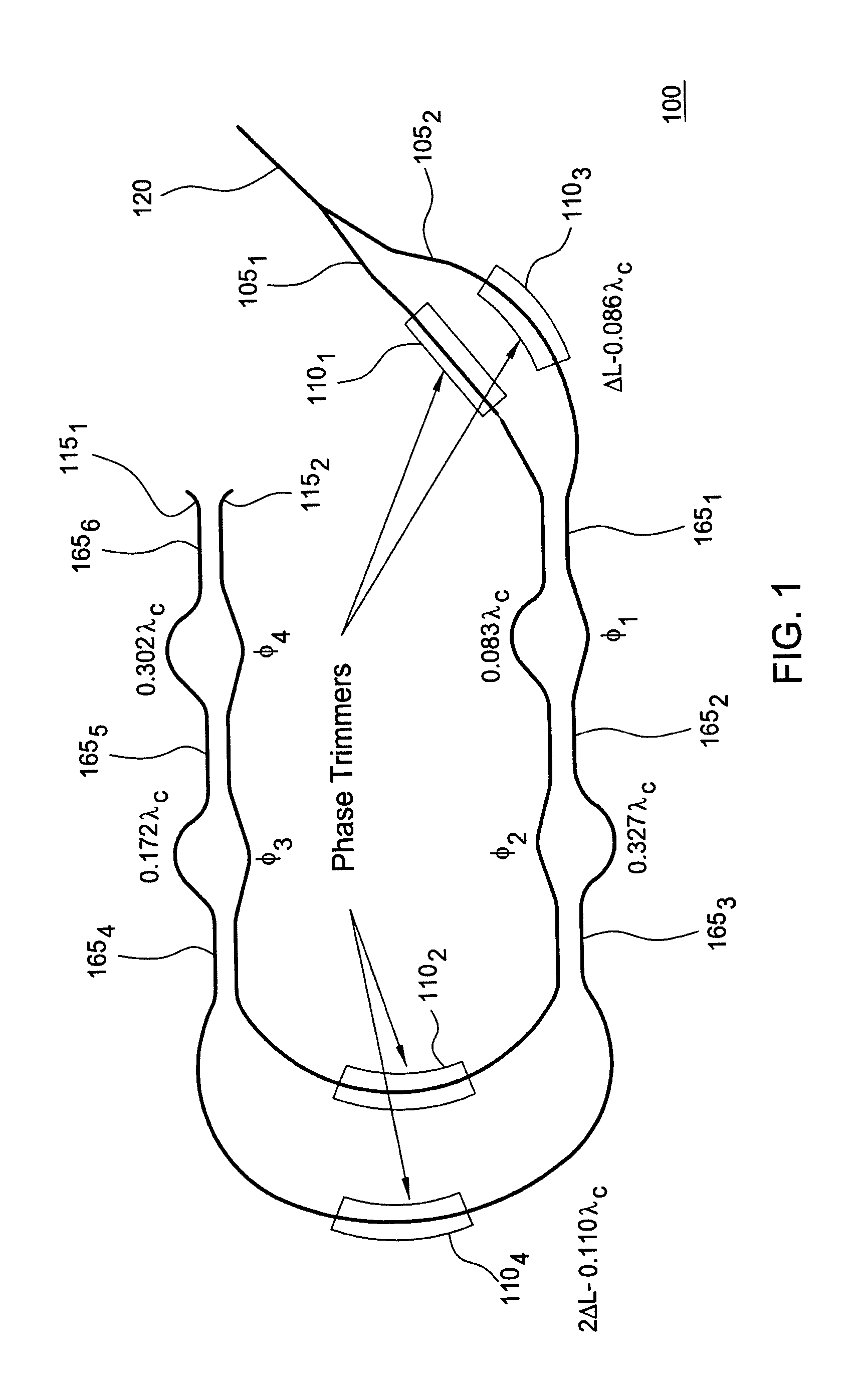 Integrateable optical interleaver and de-interleaver