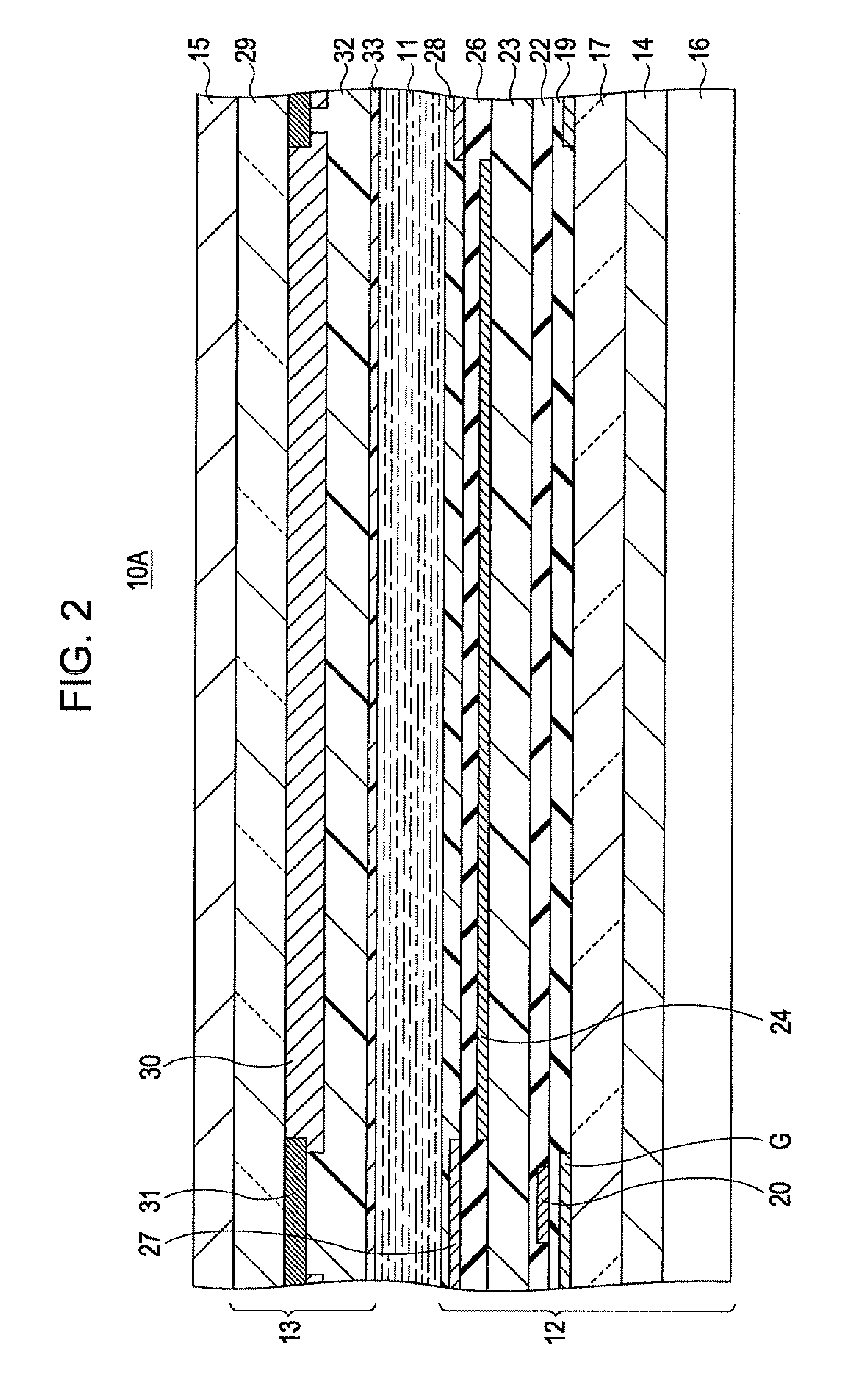Transverse electric field mode liquid crystal display panel capable of preventing bright regions of the circumferences of slit-shaped openings of an upper electrode