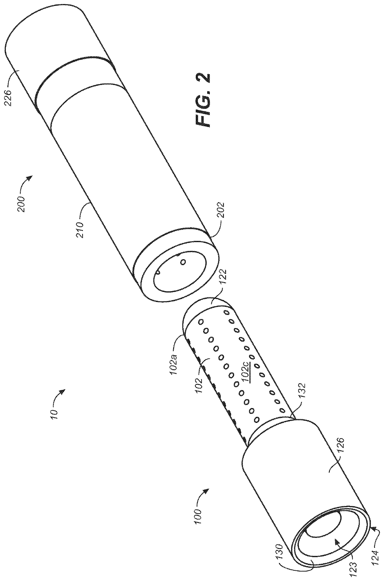 Linear electrical connector with helically distributed terminations