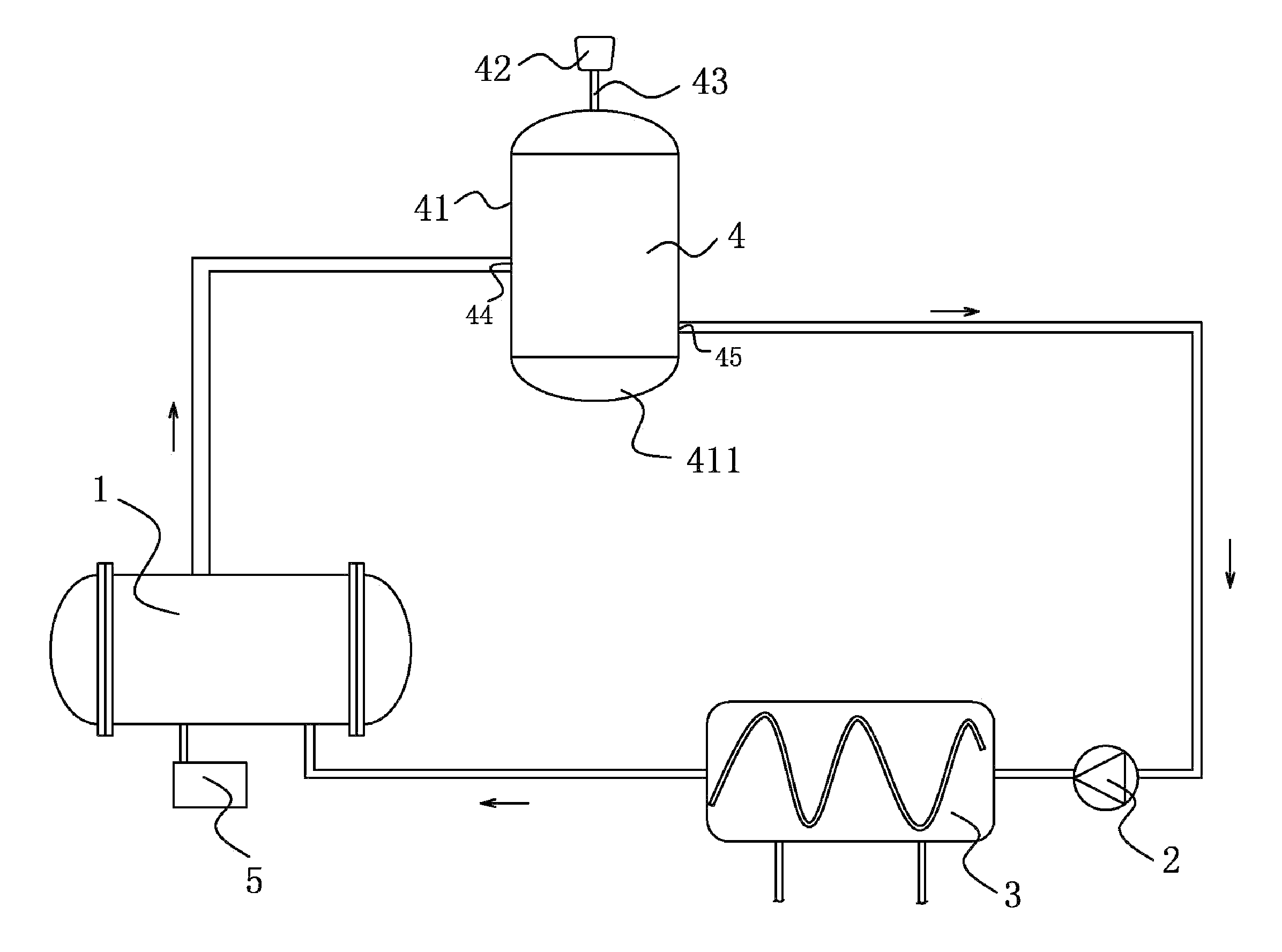Exhaust gas expansion tank and ozone generator system applying the same