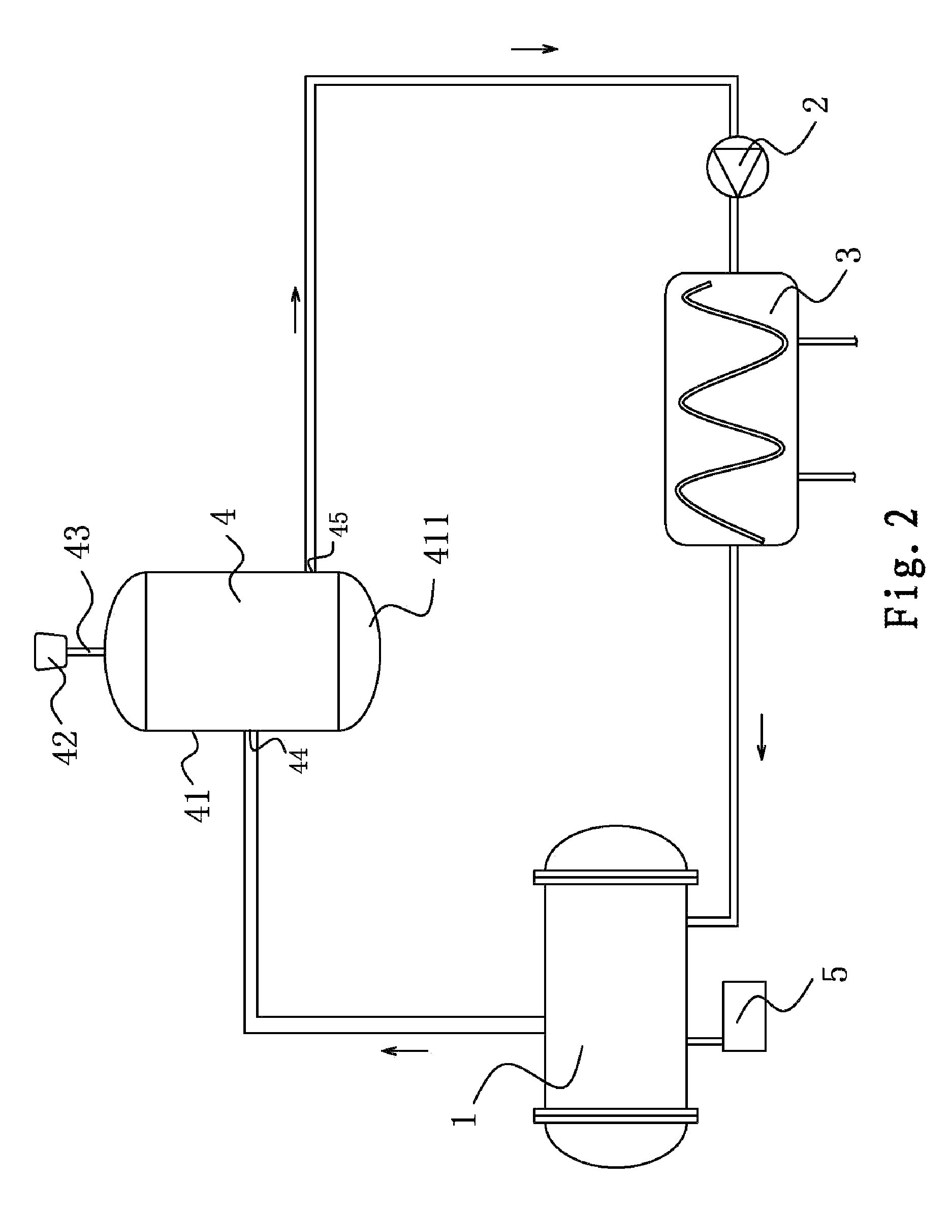 Exhaust gas expansion tank and ozone generator system applying the same