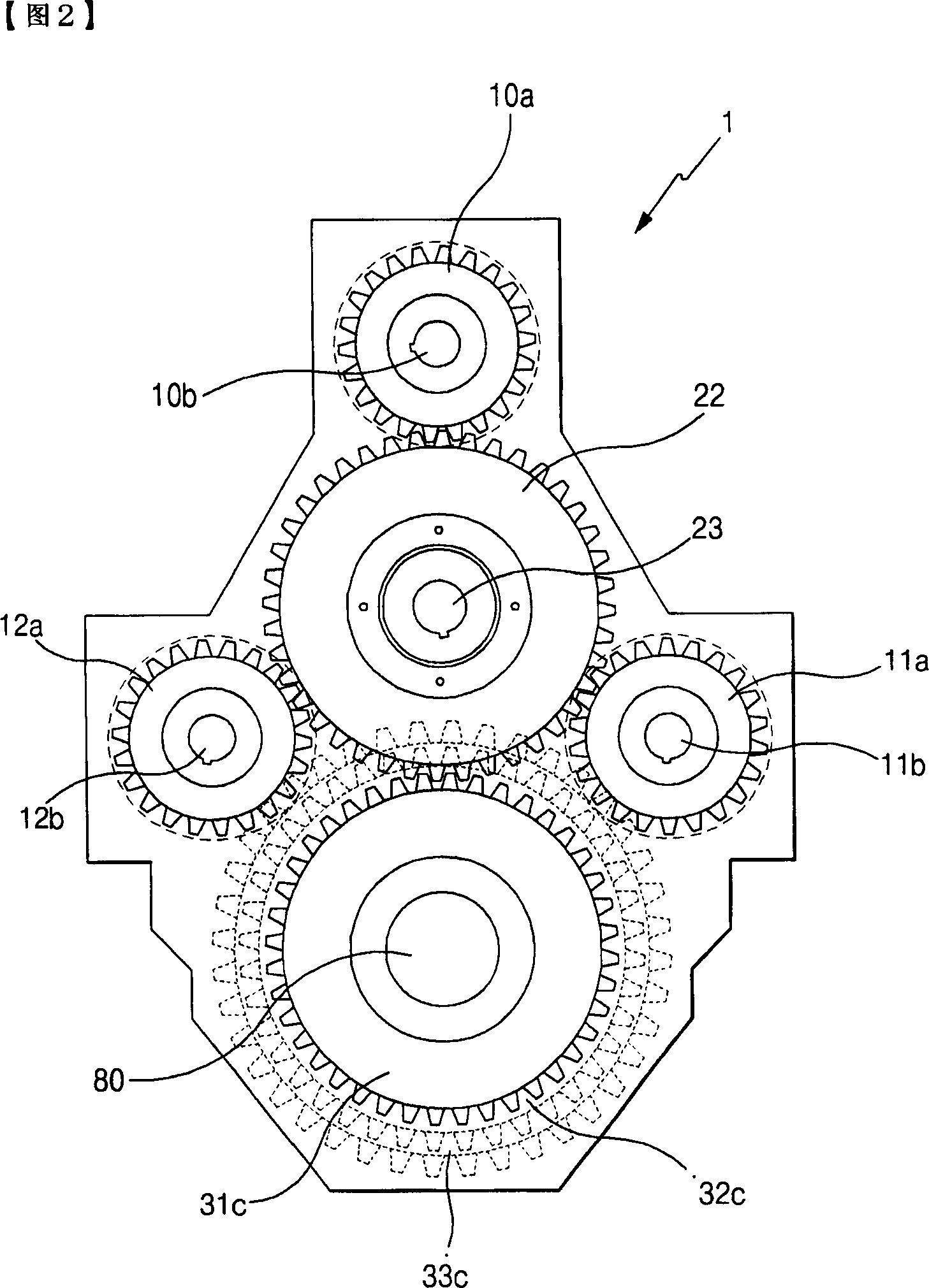 Apparatus for transferring power having a motor