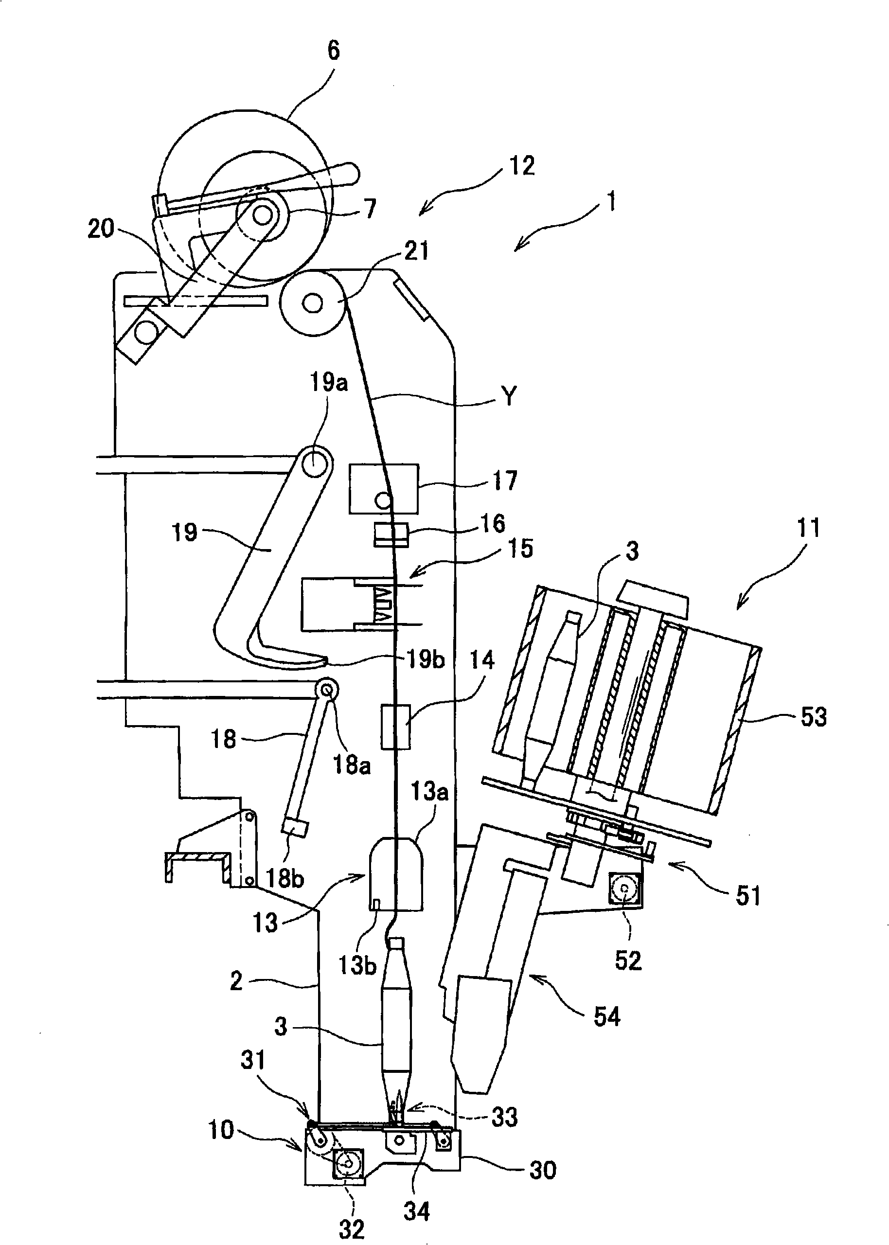 Yarn winding device and textile machine