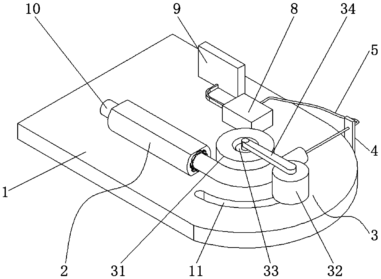 Surface machining device and method aiming at bending metal pipes of small specifications