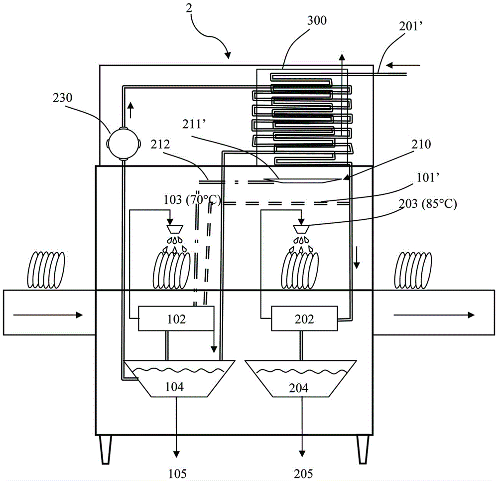 Cleaning device and heat recovery system thereof